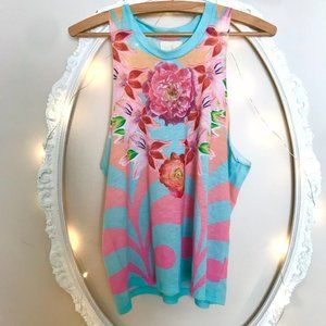 wkshp colourful floral tank top